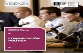 COMUNICACIÓN POLÍTICA - Universidad del Pacífico · de la Comunicación en la Universidad de Lima. Especialista en habilidades socioemocionales, estrategias de comunicación y