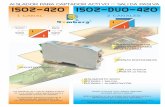 AISLADOR PARA CAPTADOR ACTIVO SALIDA PASIVA ISO2-420 … Duo 420/ISO2-DUO-420.pdf · Los aisladores de 2 vías de señales 4/20mA, de 1 o 2 canales, aislan galvánicamente y desacoplan
