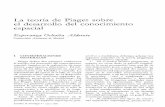 La teoría de Piaget sobre el desarrollo del conocimiento ... · aspectos centrales en la teoría piagetiana del conocimiento espacial:. En el marco teórico piagetiano, el espacio