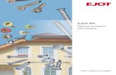 Catálogo IFF - Fijaciones para fachadas de vidrio2 fixacao Ejot Cruzfer.pdf · Uniones de chapas altamente resistente, incluso en chapas ﬁnas ... Fijación directa en madera Montaje
