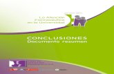CONCLUSIONES - Portalfarma...Se incluyen las conclusiones de los grupos de trabajo que tenían preguntas relacionadas con la docencia de la AF en la Universidad, en cuanto a las competencias