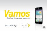 empezar a usar Sprint y tu nuevo LG Optimus F3™. …Gracias por elegir Sprint. Este folleto te introduce a lo básico para empezar a usar Sprint y tu nuevo LG Optimus F3 . ReadyNow