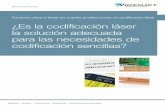¿Es la codificación láser la solución adecuada para las ... - Spanish/White-Pape… · de tomar la decisión del producto de codificación más adecuado para su aplicación,.