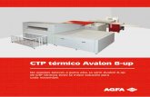 CTP térmico Avalon 8-up - Agfa Corporate...Robusto sistema de perforación Calidad de imagen sublime Los equipos Avalon 8-up generan una excelente calidad de imagen uniforme Sublima