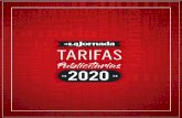 TARIFAS...Correos electrónicos: publicidad@jornada.com.mx / roldepublicidad@yahoo.com.mx TARIFAS Y MEDIDAS POR TIPO DE PUBLICIDAD A PARTIR DE LA PÁGINA 9 EN BLANCO Y NEGRO VIGENCIA: