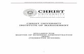 Christ University Institute of Management - Curriculum SYLLABUS updated BO… · christ university institute of management - curriculum 2 i nn dd ee xx detaaiillss nppaaggee nooss..