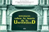 Libro - Ensayos sobre la teoría de la Universidad - Parte ... · Ensayos sobre la teoría dc la universidad / Carlos Tunnermann Bernheim Edición aumentada y corregida -- Managua