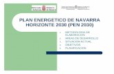 PLAN ENERGETICO DE NAVARRA HORIZONTE 2030 (PEN 2030) · trabajo Actas de las reuniones Coordinación de tareas y plazos de trabajo Dinamización de los grupos de trabajo Gestión
