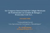 1er Congreso Internacional de Colegio Mexicano de ... · •Atención a las alertas (0.6) Corresponsabilidad •Imputación de responsabilidades (¿Quién debe ser responsable de