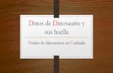 Dinos de Dinosaurio y sus huella - Red ILCEred.ilce.edu.mx/.../dinosaurios_eviden16/doc/escuela_4_turno_matuti… · Fósiles de dinosaurios en Coahuila • Los restos fósiles de
