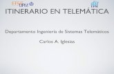 ITINERARIO EN TELEMÁTICA€¦ · Redes y Servicios de Telecomunicación Análisis y Diseño de Software Teoría de la Información Redes de Ordenadores Computación en Red. ASIGNATURAS