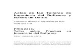 Actas de los Talleres de Ingeniería del Software y Bases ...€¦ · Actas de los Talleres de las Jornadas de Ingeniería del Software y Bases de Datos, Vol. 4, ˛o. 5, 2010 ISS˛
