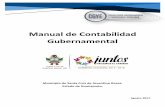 Manual de Contabilidad Gubernamental€¦ · Catálogo de Cuentas: Se establece la esencia de la contabilidad gubernamental, es decir su estructura definida en la Lista de Cuentas