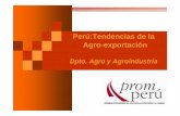 Perú:Tendencias de la Agro-exportación€¦ · • Recetas con más de 10 ingredientes. 45 minutos o más de preparación •Tiendas vegetarianas 1990’s • Análisis de contenido: