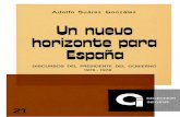 Un nuevo horizonte para España - mpr.gob.es · titucional. Su significado común es el de invitar al pueblo español a exteriorizar, en ejercicio de su soberanía, un «acuerdo básico»