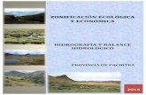 HIDROGRAFÍA Y BALANCE HIDROLÓGICOzee.regionhuanuco.gob.pe/wp-content/uploads/2016/08/Hidrografia_… · El informe forma parte de los estudios temáticos que sirven como base para