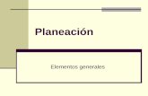 Planeación - UNAMdocencia.fca.unam.mx/~josorio/documentos/planeacion.pdf · Planeación táctica Planes que se generan de la planeación estratégica, generan acciones a nivel de