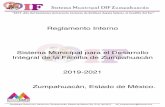 Reglamento Interno Sistema Municipal para el Desarrollo ...€¦ · Reglamento Interno Sistema Municipal para el Desarrollo Integral de la Familia de Zumpahuacán 2019-2021 Zumpahuacán,