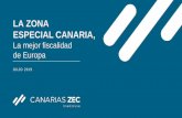 LA ZONA ESPECIAL CANARIA, · Autorizada por la Comisión Europea en enero de 2000. En vigor hasta 2026 (prorrogable) Máxima garantía de protecciónlegal Aplicación de la normativa