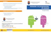 Iniciación a la programación en Android - Crevillent€¦ · Iniciación a la programación . en Android. MATRÍCULA: N. o hay plazos por lo que el interesado podrá matricularse