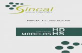 HD MODELOS HS CALDERAS DE VAPOR - Sincal€¦ · Instrucciones en caso de accidente. Instrucciones en los períodos de inspecciones, mantenimiento y reparación. Equipo de seguridad