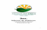 Informe de Gobierno€¦ · de Mineral del Chico, Hgo. 2 Saludo a la honorable asamblea municipal. Al Lic. ... Fondo del Impuesto sobre Automóviles nuevos $ 218,572.00 pesos. Fondo