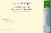 Resolución de[1.5ex]Sistemas Lineales · CIENCIAS MaTEX Sistemas JJ II J I JDoc DocI Volver Cerrar Secci´on 2: Resolucion de un sistema 4 2. Resoluci´on de un sistema 2.1. M´etodo