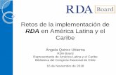 RDA en América Latina y el Caribe€¦ · Contenidos: 1. Revisión Modelo de Gobernanza RDA Board 2. Panorama de implementación de RDA en América Latina y el Caribe 3. Principales