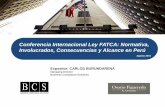 Conferencia Internacional Ley FATCA: Normativa ...estudioosorio.com/administrator/docs_noticia/45.pdf · • Asegurarse de la existencia de un Programa de Auditoria Interna de Cumplimiento