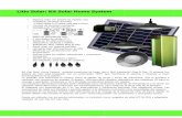 Litio Solar: Kit Solar Home System · • Incluye todos los cables, extensiones y conectores necesarios. • Diseño del kit compacto y ligero. • Set adaptador para carga de celulares.