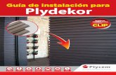 Plydekor - Eterboardeterboard.com/assets/manual_de_instalacion_plydekor2.pdf · Fijación del Plydekor con piezas de madera Instale sobre la pared de concreto piezas de madera semidura