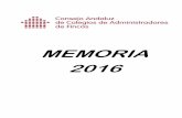 MEMORIA 2016 CONSEJO ANDALUZ - Cgcafe€¦ · debatir sobre el escrito recibido por el Colegio Territorial de Málaga. ... ‐ CAF MÁLAGA alcanza las cuatro toneladas de alimentos