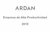 Empresa de Alta Productividad 2019 - Rodavigo S.A. · La productividad tiene dos fuentes fundamentales: la innovación y la capacidad de organización empresarial. Las empresas que