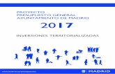 Proyecto Presupuesto 2017 Inversiones Territorializadas · 2016/000470 centro deportivo c/costanilla desamparados, 15 c/v a c/fÚcar, 6. construcciÓn 200.000 2016/000513 Ámbito