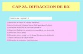 CAP 2A. DIFRACCION DE RX - unizar.esfmc0.unizar.es/people/elias/Prop_Mec/difraccion.pdf · (RX, neutrones o electrones) reemiten en todas direcciones, con una amplitud . A( ) que