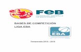 BASES DE COMPETICIÓN LIGA EBA - Baloncesto FEB EBA 2015-16.pdf12º, 13º y 14º). En caso de que fuera necesario por descensos de Liga Adecco Plata a la Conferencia ‘’ de Liga