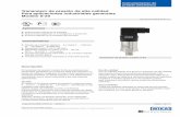 Transmisor de presión de alta calidad Para aplicaciones … · 2017-02-01 · Transmisor de presión de alta calidad Para aplicaciones industriales generales Modelo S-20 ... unidades