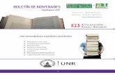 BOLETÍN DE NOVEDADESbibliotecas.unr.edu.ar/.../bioquimica/septiembre2018.pdf · 2018-11-14 · NOVEDADES BIBLIOGRÁFICAS ÚLTIMAS TESIS INGRESADAS AL REPOSITORIO Evaluación del