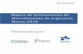 Mapeo de Instituciones de Microfinanzas de Argentina Marzo ... · Finalmente, si se considera según metodología crediticia, la que presenta mayor cartera en riesgo superior a 30