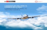 CANDIDATURA DEL PERÚ AL CONSEJO DE LA OACI …clacsec.lima.icao.int/2019-NOT/Candidatos-CLAC/... · se trasladan por los aeropuertos del país, y la búsqueda de apertura de nuevas