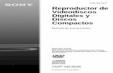 01ES01COV-CEK.fm Reproductor de Videodiscos Digitales y …diagramas.diagramasde.com/otros/SONY-DVPNC60K_LA.pdf · 2012-05-03 · (CD-ROM/CD-R/CD-RW (disco compacto de memoria de