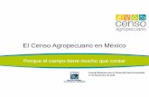 El Censo Agropecuario en México - CMDRS · Las principales respuestas que da el Censo Agropecuario sirven para diseñar políticas públicas y programas de apoyo, así como para