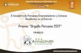 Premio “Orgullo Peruano 2017” · 2017-03-15 · Orgullo Peruano 2016. Este jurado tendrá la grata labor de elegir a los ganadores del “Orgullo Peruano 2017” 01. Francisco