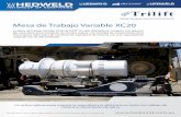 Mesa de Trabajo Variable XC20 - Comercial Partek XC20 SPANISH WEB.pdf · horquilla y hacía que la operación se volviera inestable. No sé qué haríamos sin esta herramienta”.