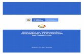 Presidencia de la República de Colombia - GUÍA …...Administrativo de la Presidencia de la República elabora a partir de un ejercicio participativo, orientado por la Oficina de