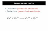 Oxidación: pérdida de electrones. Reducción: …depa.fquim.unam.mx/amyd/archivero/REACCIONESREDOX_30474.pdf• Identificar los ligantes unidos al átomo de C. • Para cada elemento
