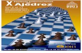 SALUDA - ChessBase · 2011-12-02 · SWIFT = CAAMES2A; IBAN = ES 71 2090 0361 1102 0009 1263 LA ORGANIZACIÓN SE RESERVA EL DERECHO DE ADMISIÓN RESERVAS DE HOTEL El jugador participante