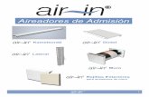 Aireadores de Admisión - Construmática.com · 2011-03-03 · Caudal de aire (l/s) KAM 400 dB KAM 600 dB De la misma manera, en la parte de fuera se practica la misma abertura para