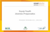 Equip Youth Jóvenes Preparados · 2016-05-14 · LA INICIATIVAGLOBAL Para hacer frente a los desafíos que viven los jóvenes al ingresar al mercado laboral o iniciar un negocio,