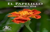 El Papelillo - Vallarta Botanical Gardens · Portada: Clavel Mansur Kiadeh Contenido 1 Rincón del Curador 3 Jardín Internacional de la Paz 5 Compartir con el Jardín 7 Orquídea